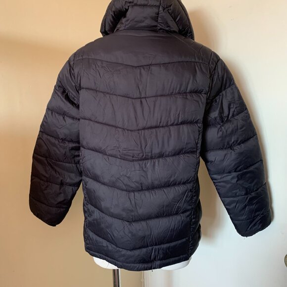 URBAN REPUBLIC BOYS HOODED BLACK PUFFER JACKET SIZE L 14/16 NYLON POLYESTER - Picture 5 of 11